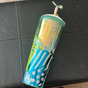 Brand New never used ! starbucks butterfly reusable cup!